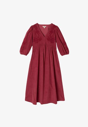 FatFace, EMBROIDERED CORD MIDI DRESS - Freizeitkleid - rust brown