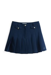BUTTON PLEATED MINI SKIRT - Gonna a pieghe - dark night navy