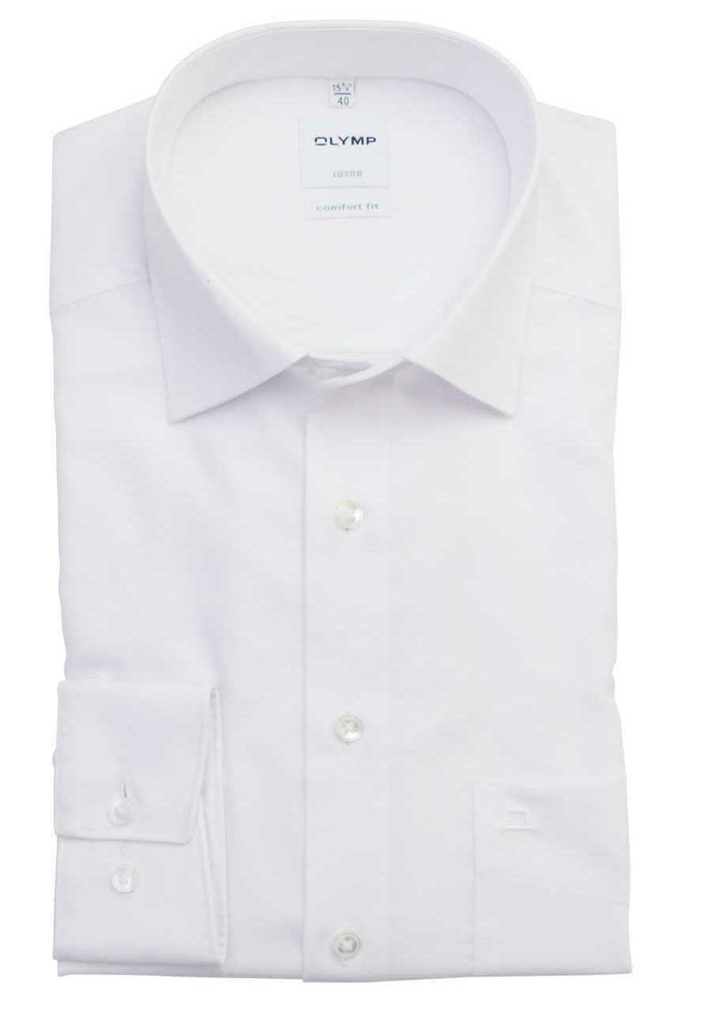 OLYMP LUXOR COMFORT FIT LANGARM NEW KENT KRAGEN - Hemd - weiß