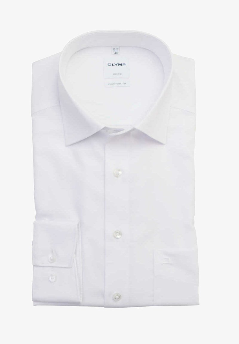 OLYMP LUXOR COMFORT FIT LANGARM NEW KENT KRAGEN - Hemd - weiß
