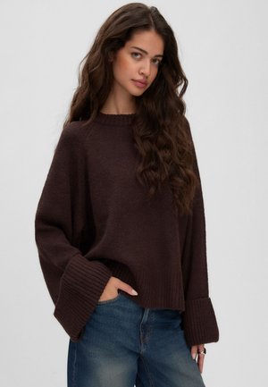 Vero Moda, KNITTED PULLOVER AWNOVAH KNITTED PULLOVER - Pullover - chocolate torte