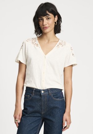 POM Amsterdam, TSHIRT - ELLEN ECRU - T-shirt print - white