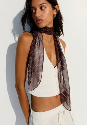Bershka, FLORAL PRINT - SCARF - Schal - dark brown