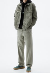 PULL&BEAR Jeansjacka - khaki