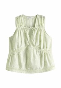 BRODERIE SLEEVELESS - REGULAR FIT - Bluse - aqua blue