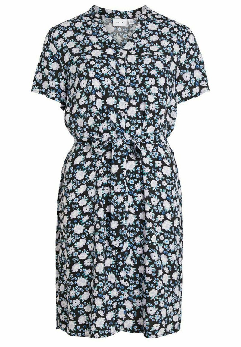 Vila Blousejurk donkergrijs gemêleerd Vila Blousejurk donkergrijs gemêleerd