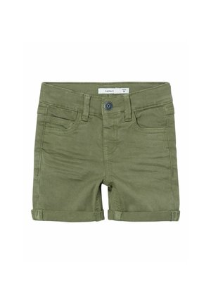 SLIM FIT - Shorts - deep lichen green