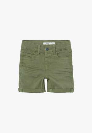 Name it SLIM FIT - Shorts - deep lichen green