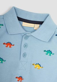 JoJo Maman Bébé DINO EMBROIDERED- REGULAR FIT - Polotričko - blue dino
