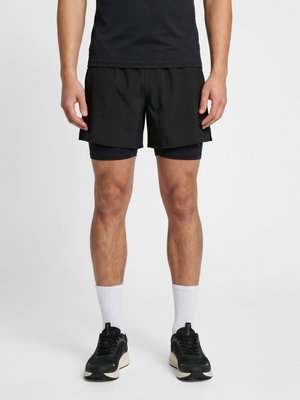 Hummel HUMMEL HMLHIIT INTENSITY 2 IN 1 SHORTS - Korte broeken - black