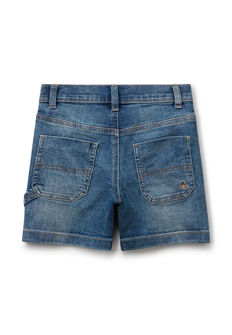 Shorts United Colors Of Benetton Para Niñas De 3 Años - Color Turquesa, 100% Algodón, Corte Regular Con Elástico Y Cordón