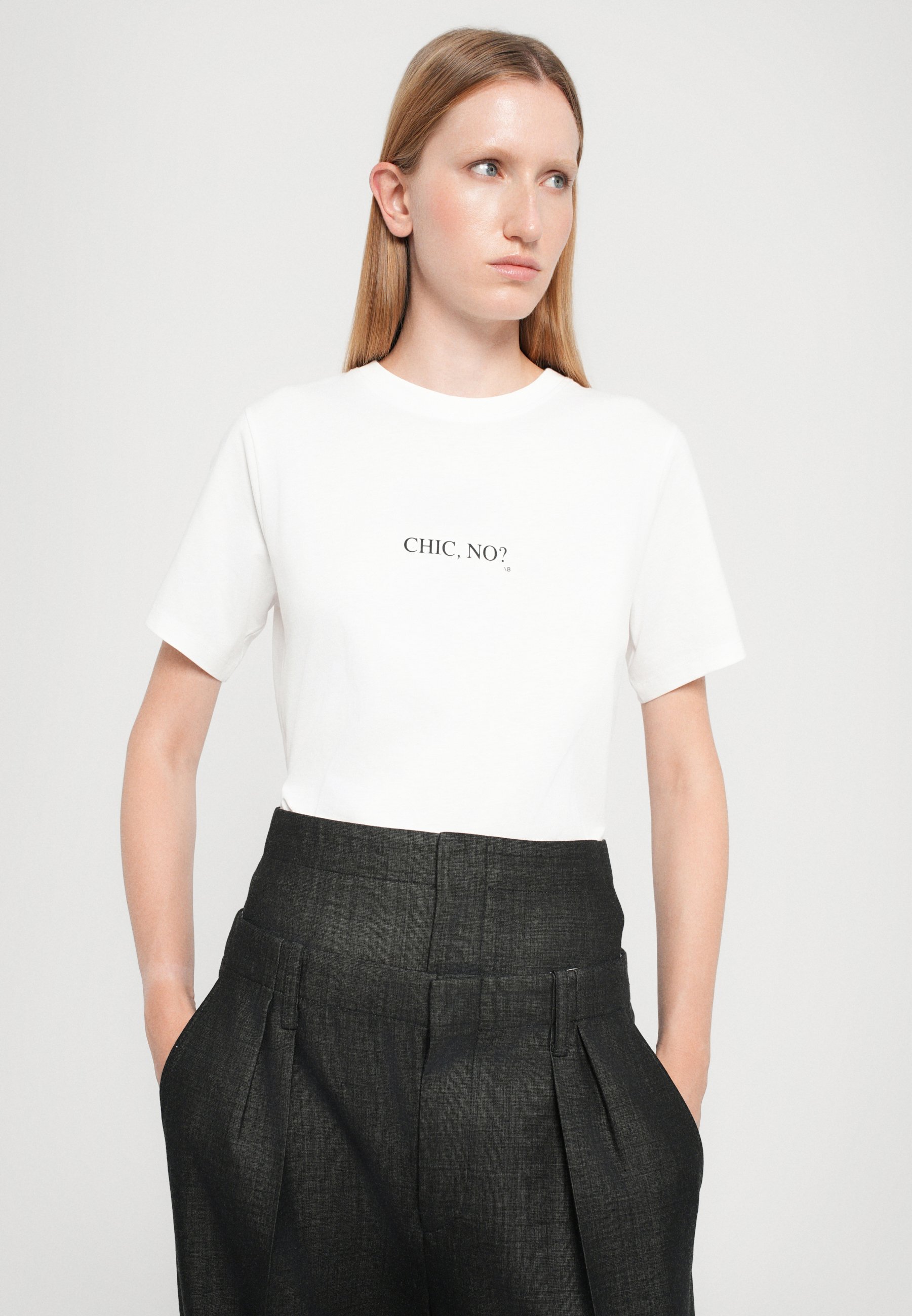 Victoria Beckham DOUBLE WAISTBAND DETAIL TROUSER - Trousers