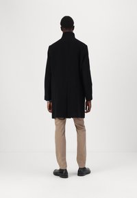 Tommy Hilfiger STAND COLLAR MIX COAT - Klasičan kaput - black
