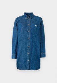 RELAXED SHIRT DRESS - Kreklkleita - denim medium
