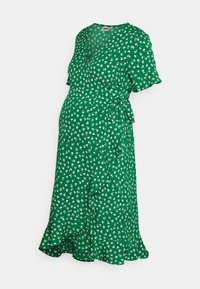 ONLY MATERNITY - OLIVIA WRAP WVN NP - Jurk - verdant green Miniatuurafbeelding 1