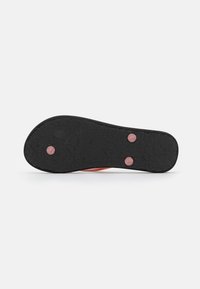 Roxy TAHITI - T-rihmaga sandaalid - black/withe/pink