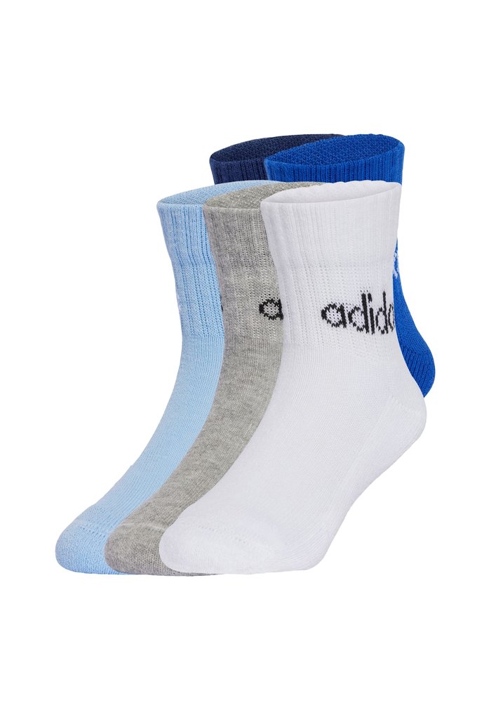 adidas 5 PACK - Sports socks - dark blue royal blue glow blue medium grey heather