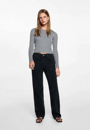 Straight leg jeans - black denim