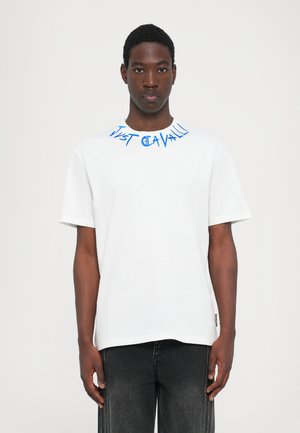 LOGO EMBROIDERY NECKLACE - T-shirt imprimé - white