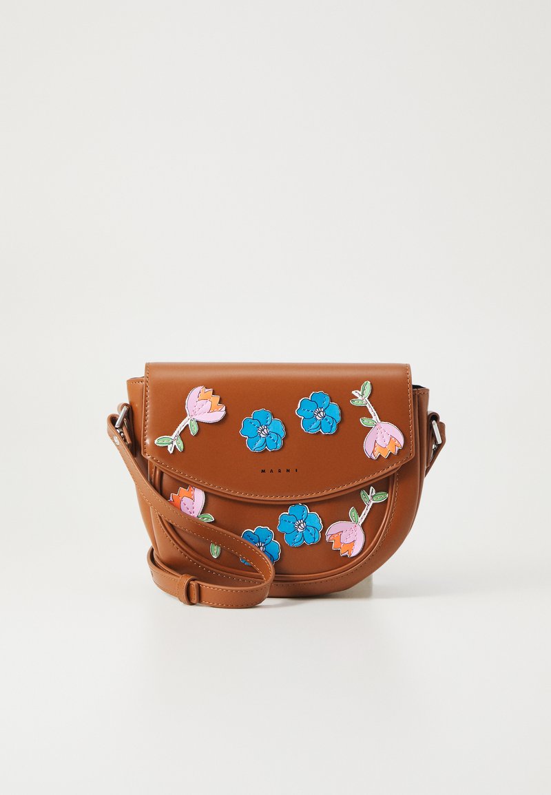 Marni SMILE BAG UNISEX - Umhängetasche - brown