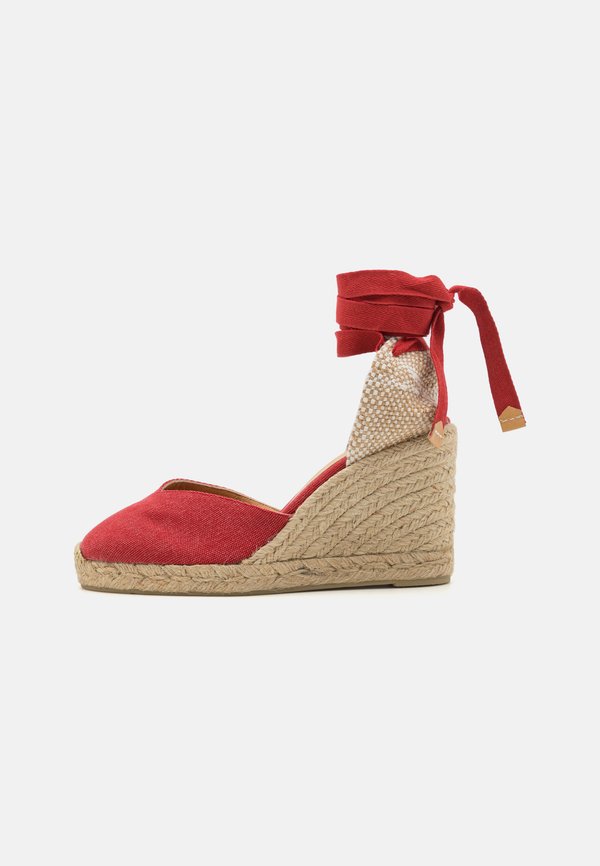 CHIARA  - Platform sandals - rojo carmin