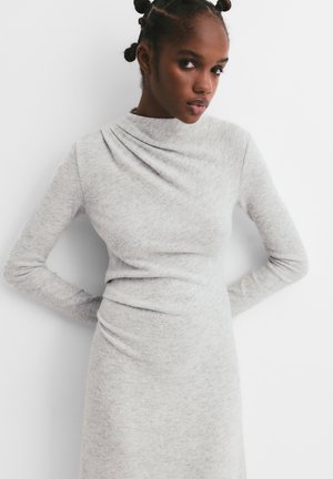 SOFT TOUCH GATHERED - Velika haljina - light grey