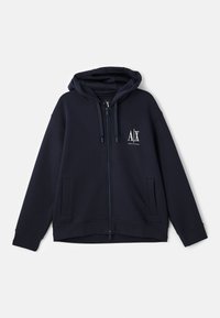 Bluză de molton cu fermoar - deep navy