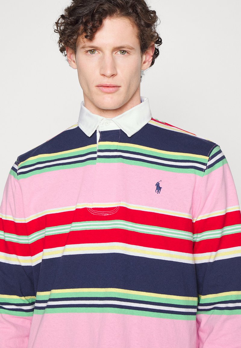 Polo Ralph Lauren CLASSIC JERSEY RUGBY SHIRT - Polo - harbor multi/rosa - Zalando.es