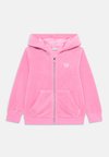 HOOD JACKET SOLID - Sweat zippé - pink