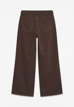 Vero Moda, WIDE-FIT JEANS VMSANDIE-STRETCH MID RISE WIDE LEG FIT JEANS - Coupe large - chocolate torte