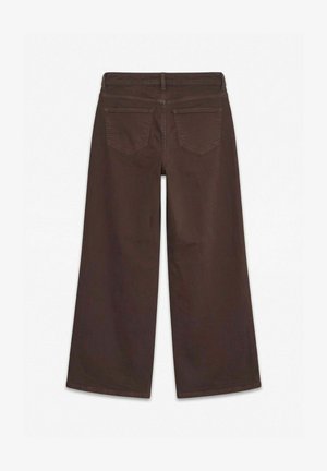 Vero Moda, WIDE-FIT JEANS VMSANDIE-STRETCH MID RISE WIDE LEG FIT JEANS - Coupe large - chocolate torte