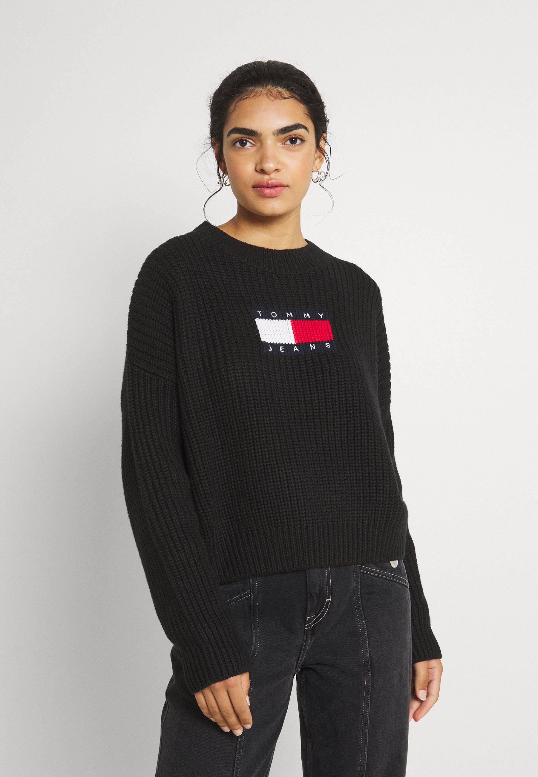 tommy jeans pulli schwarz