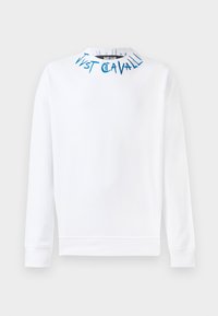 LOOSE LOGO EMBROIDERY NECKLACE - Sudadera - white