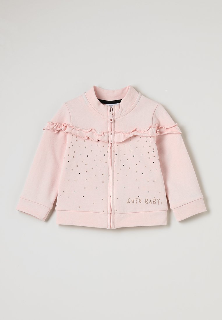 OVS Sweat zippé rose clair