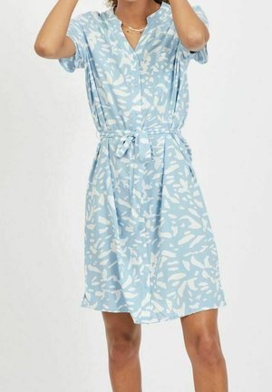 Blousejurk - mottled light blue