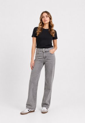 GIRL VIVI, GIRL VIVI HIGH-WAIST JEANS HIGH-WAIST JEANS - Vaqueros a campana - grau