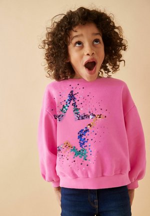 REGULAR FIT - Bluză de molton - pink sequin star