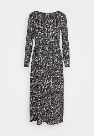 JDY Petite JDYLOTUS O NECK LONG DRESS  - Kjole - black mini flower