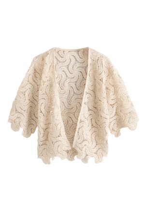 Next, REGULAR FIT - EMBELLISHED   COVER-UP  - Chaqueta de punto - ivory