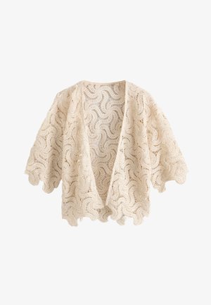 Next, REGULAR FIT - EMBELLISHED COVER-UP - Chaqueta de punto - ivory