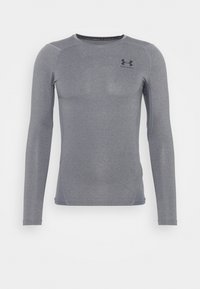 HEATGEAR - T-shirt à manches longues - carbon heather/black