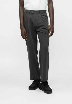 JPSTBILL BAMFORD PLEATED - Chino hlače - dark grey melange