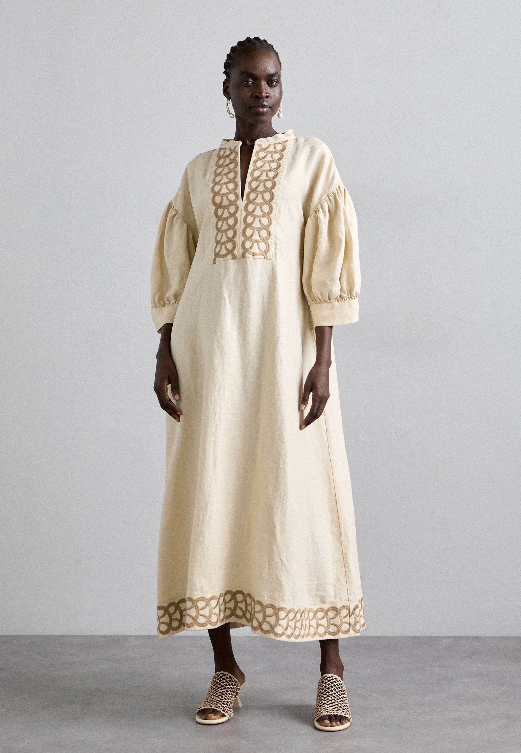 By Malene Birger LYDEA - Maxi dress - oyster gray/beige