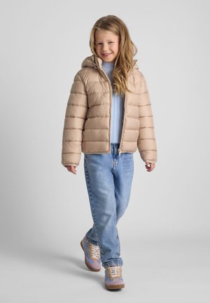 HOODED PADDED QUILTED - Chaqueta de invierno - sand