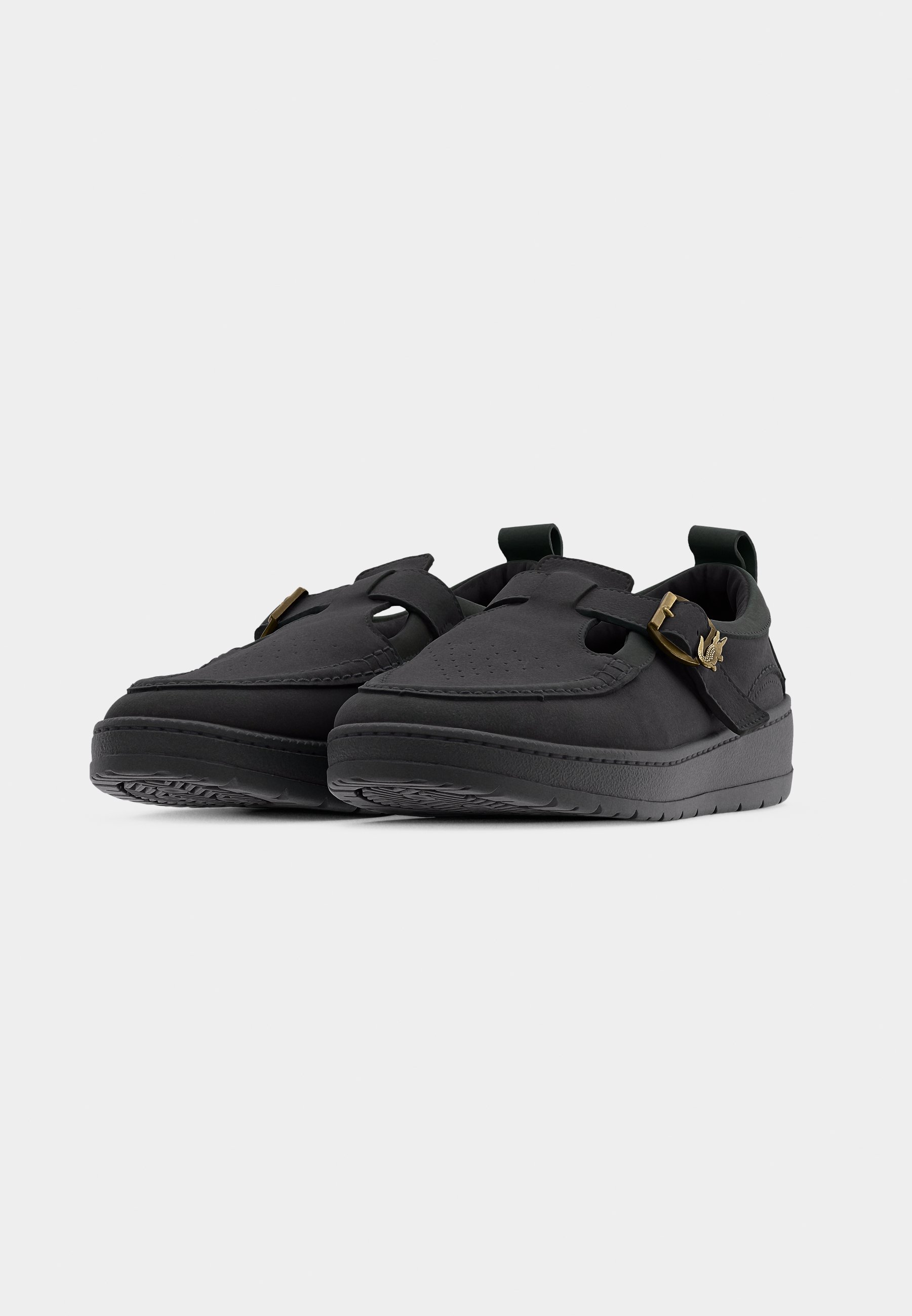 メンズウェア Black Watch Collared Snead Lacoste UMPIRE MJ 126 - Zapatos sin cordones - black/negro