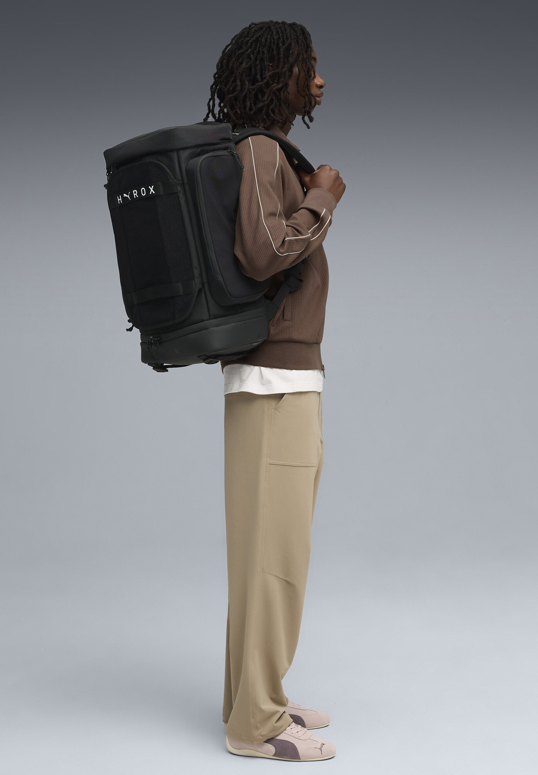 【かず】PUMA HYROX バックパック リュック ブラック Puma PUMA X HYROX BACKPACK UNISEX - Mochila - puma black/preto