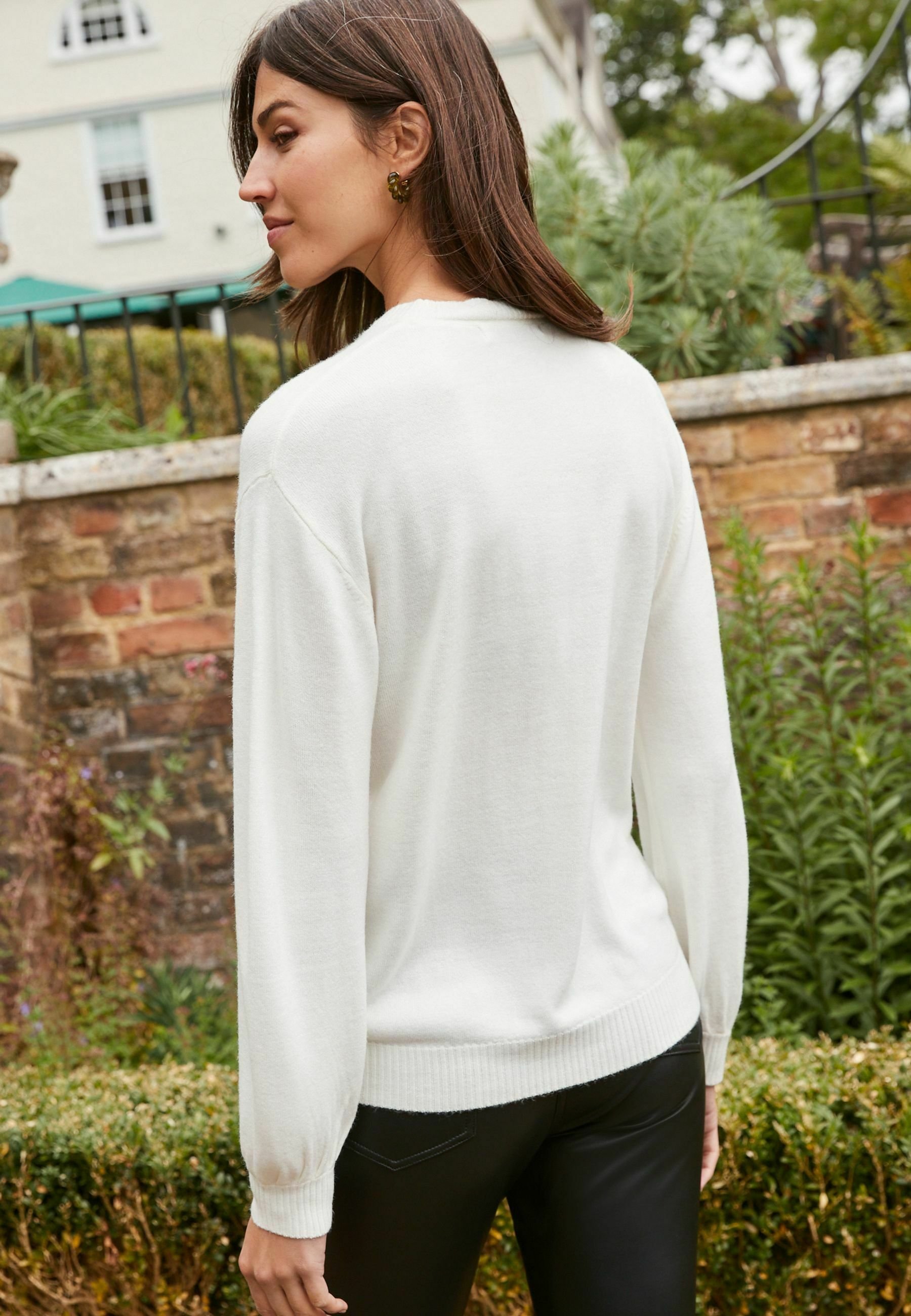 Next COSY CREW NECK - Jumper - ecru 