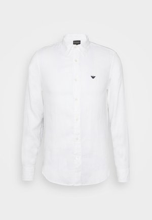 EXCLUSIVE CONTRAST LOGO - Shirt - whiite