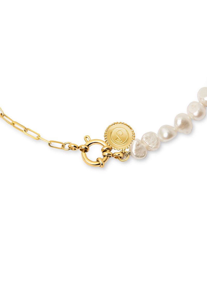Collana Dio(r)evolution Metallo con finitura color oro e perle in