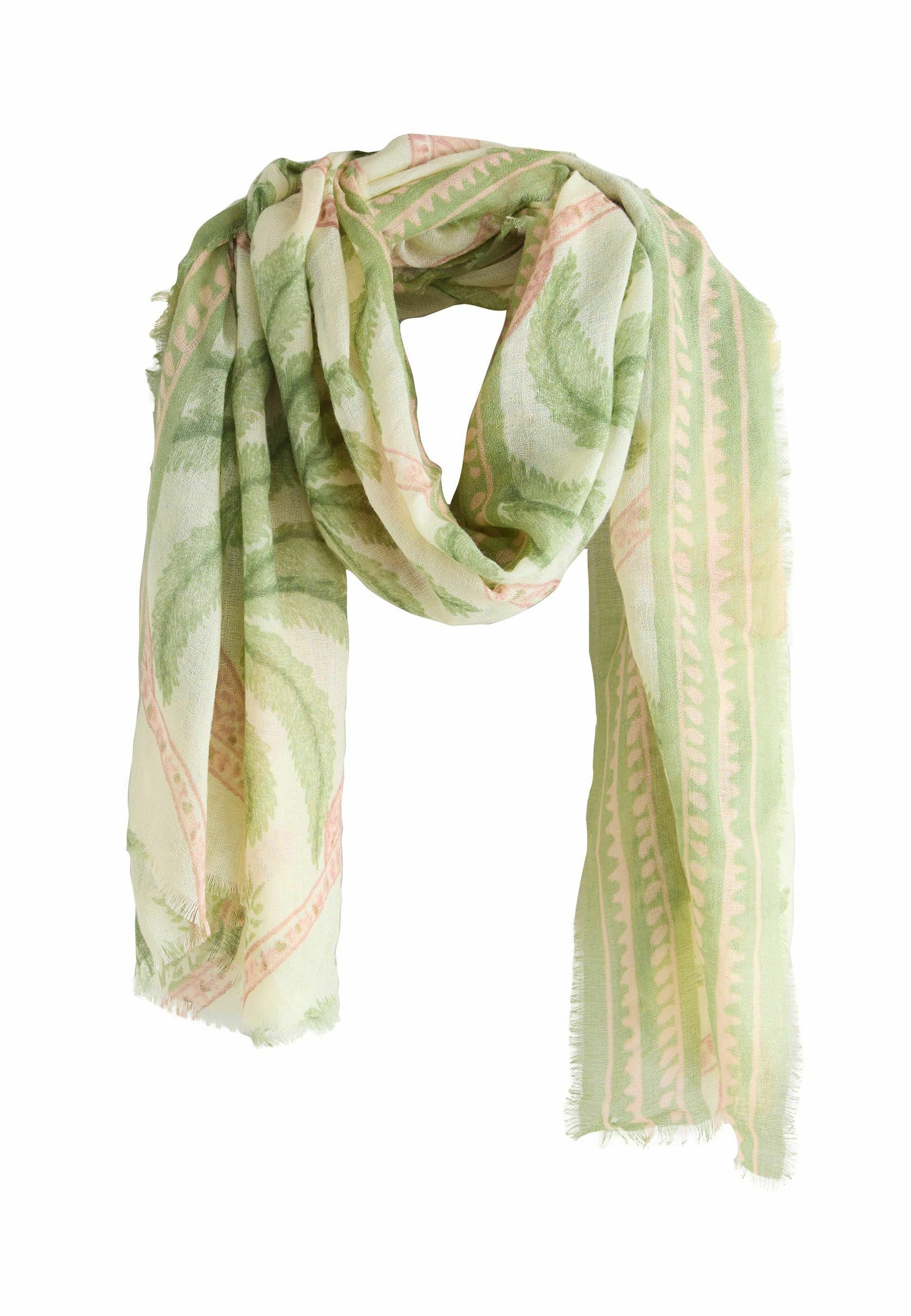 Sciarpa Lunga Donna Con Stampa Albero E Foglie - Scialle Leggero Azzurro 85x180 Cm, Morbido E Elegante, Regalo